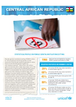 UNICEF Profile: FGM in Central African Republic (2019)